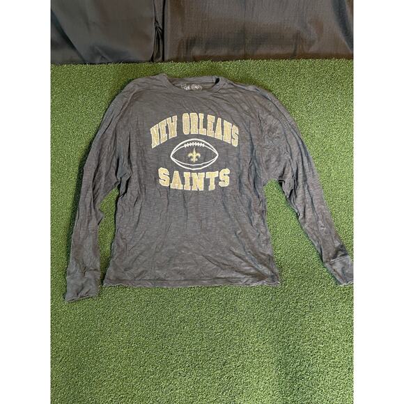 Men's '47 Brand New Orleans Saints NFL Football Long Sleeve Shirt Size Large - Picture 1 of 8